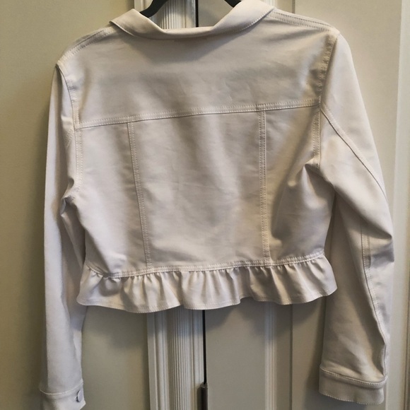 Calvin Klein nwot crop ruffle jacket - Picture 7 of 9